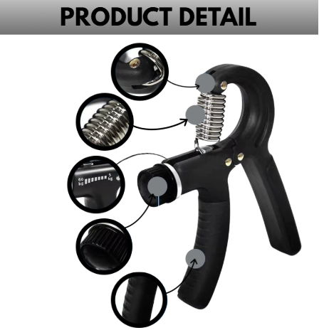 R-Shaped Spring Hand Grip Trainer
